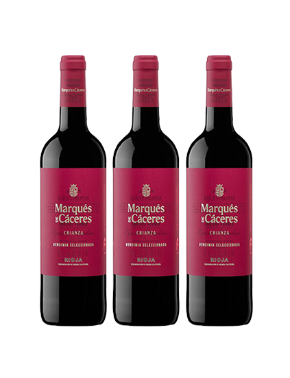 Pack Marqués de Cáceres Crianza (3 botellas)