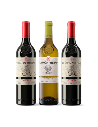 Pack 2 botellas de Ramón Bilbao Crianza y 1 de Verdejo